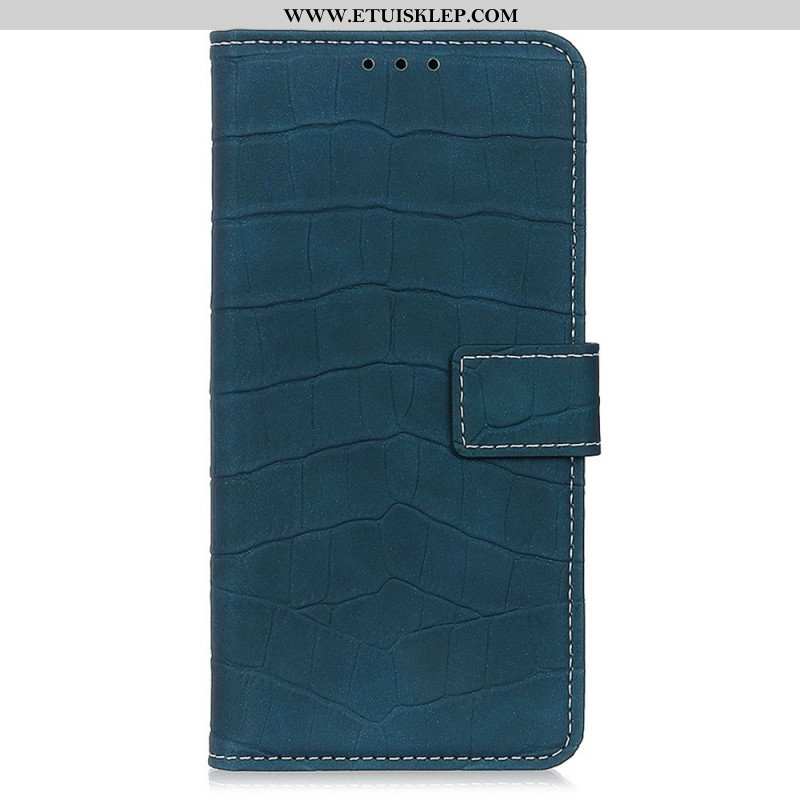 Etui Folio do Samsung Galaxy M33 5G Efekt Skóry Krokodyla